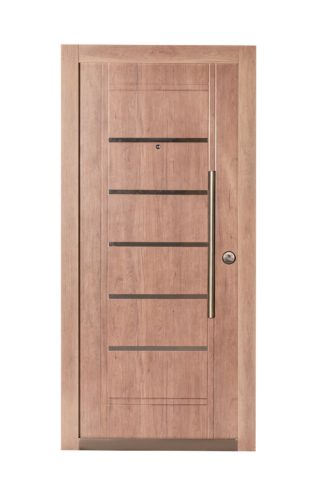 Puerta Multianclaje Izquierda ROBLE BLANCO Barral REDONDO 75 cm y Apliques RB5410I