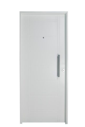 Puerta Iny BLANCA Izquierda BUÑAS barral REDONDO 40 cm Ciega B1310I