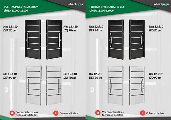 Puertas Chapa Inyectada 90x200 de Paso, 8 Modelos Disponibles