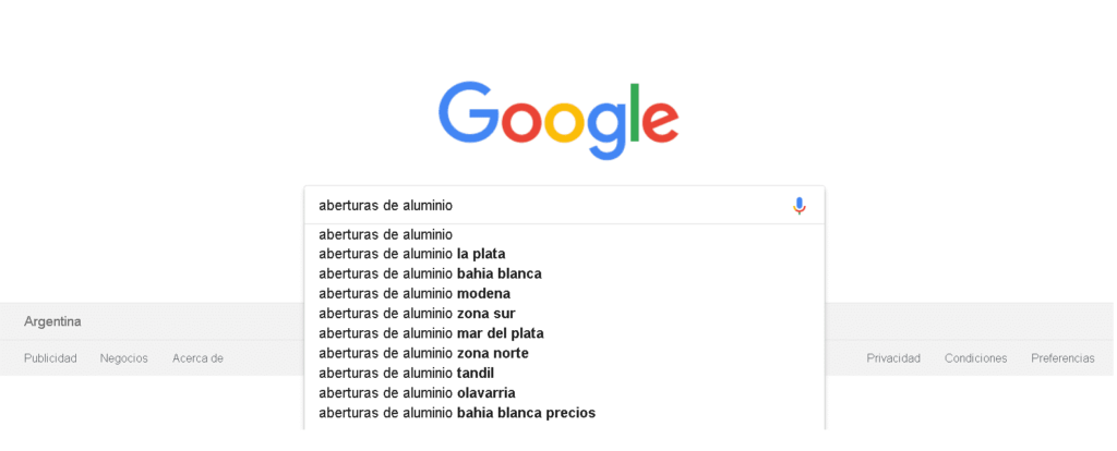 imagen de google argentina