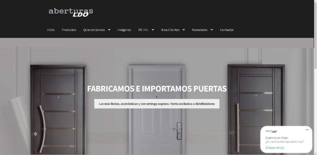 nueva pagina web ldo aberturas